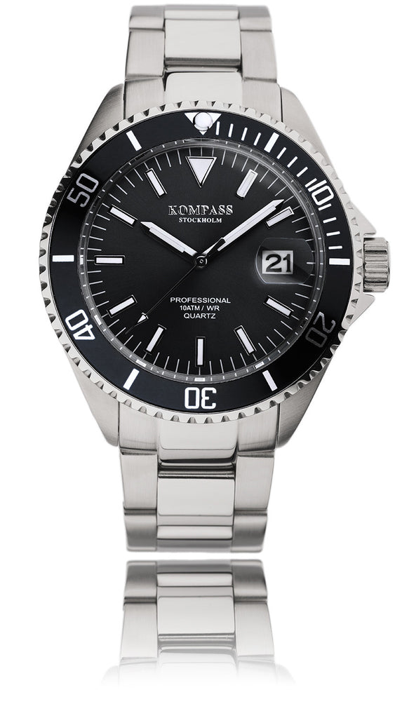 KOMPASS PROFESSIONAL DIVER BLACK