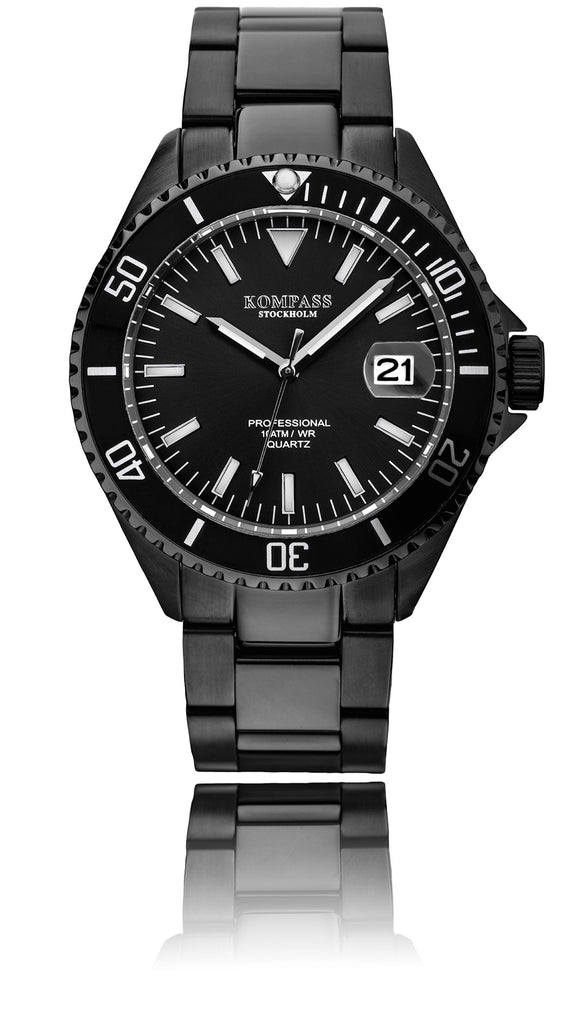 KOMPASS PROFESSIONAL DIVER NERO