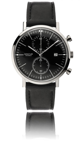 KOMPASS SUPER DOME BLACK DIAL BLACK STRAP