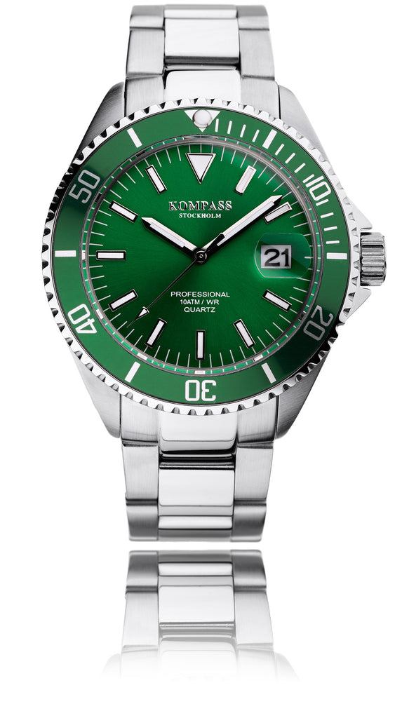 KOMPASS PROFESSIONAL DIVER GREEN