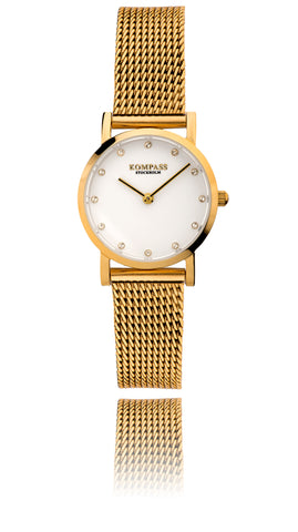 KOMPASS NAUTILUS PETITE GOLD MESH