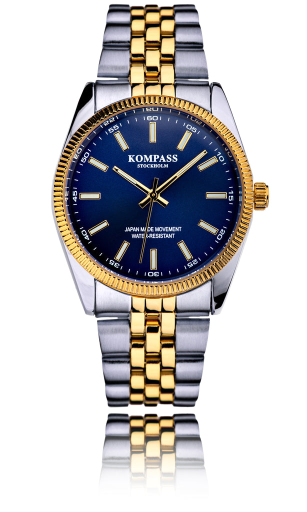 Kompass Santorini Silver Gold Blue